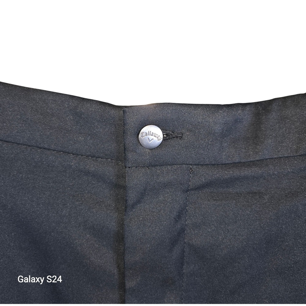 Callaway Mens Golf Pants Black 38x30 Polyester Lightweight Trousers‎